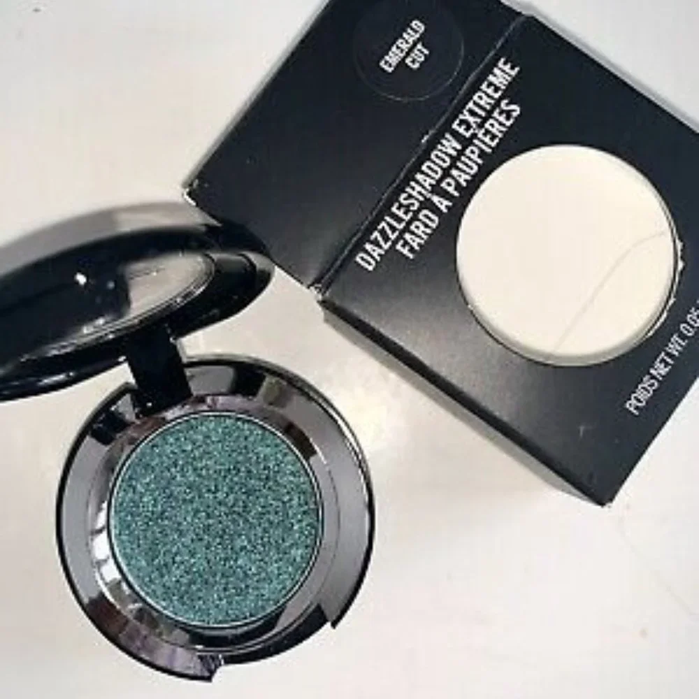 MAC EMERALD CUT eye shadow Dazzleshadow NIB green sparkle shimmer glitter